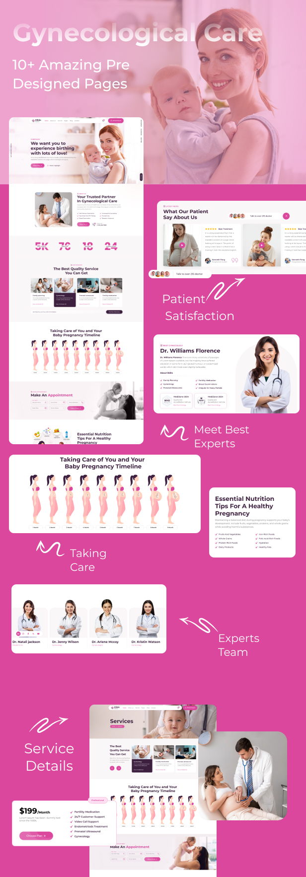 ClinicMaster - Gynecology & Women's Health Bootstrap Template - 3