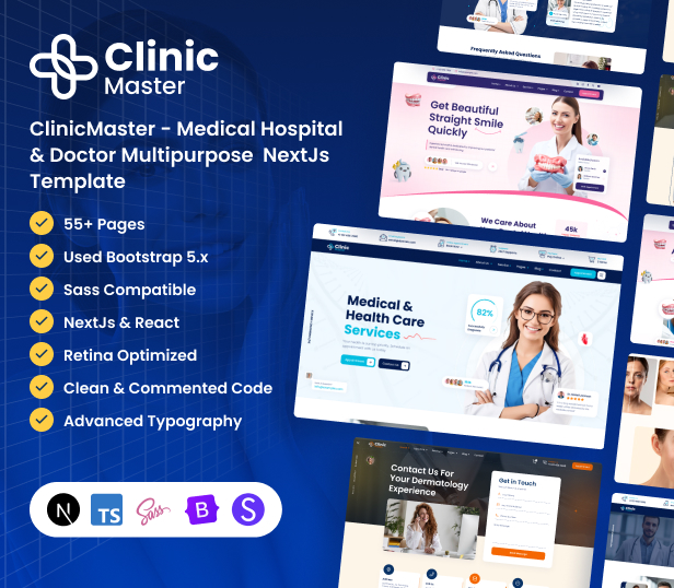 ClinicMaster - Health & Medical NextJS Template - 1