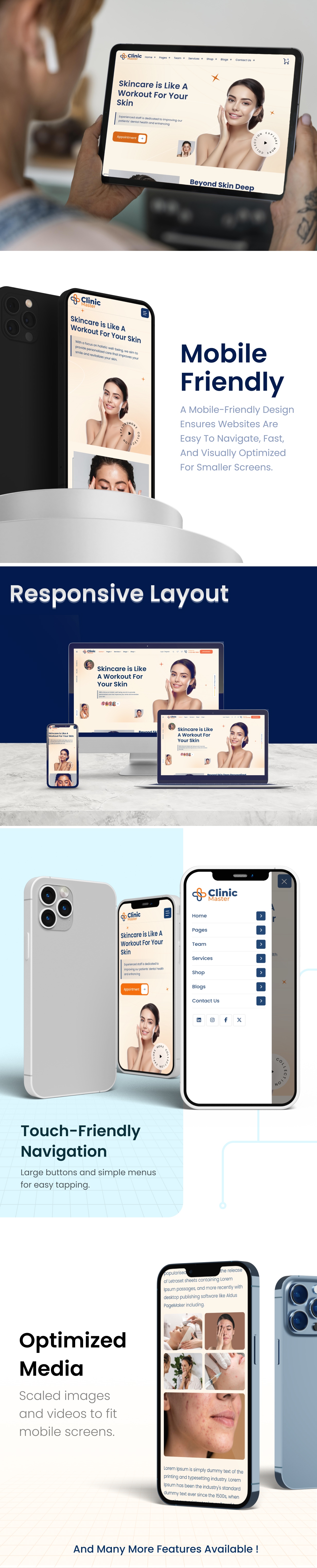 ClinicMaster - Skincare NextJs Tailwind CSS Template - 4