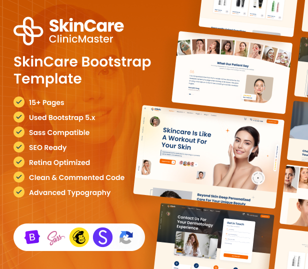 ClinicMaster - SkinCare Bootstrap Template - 1