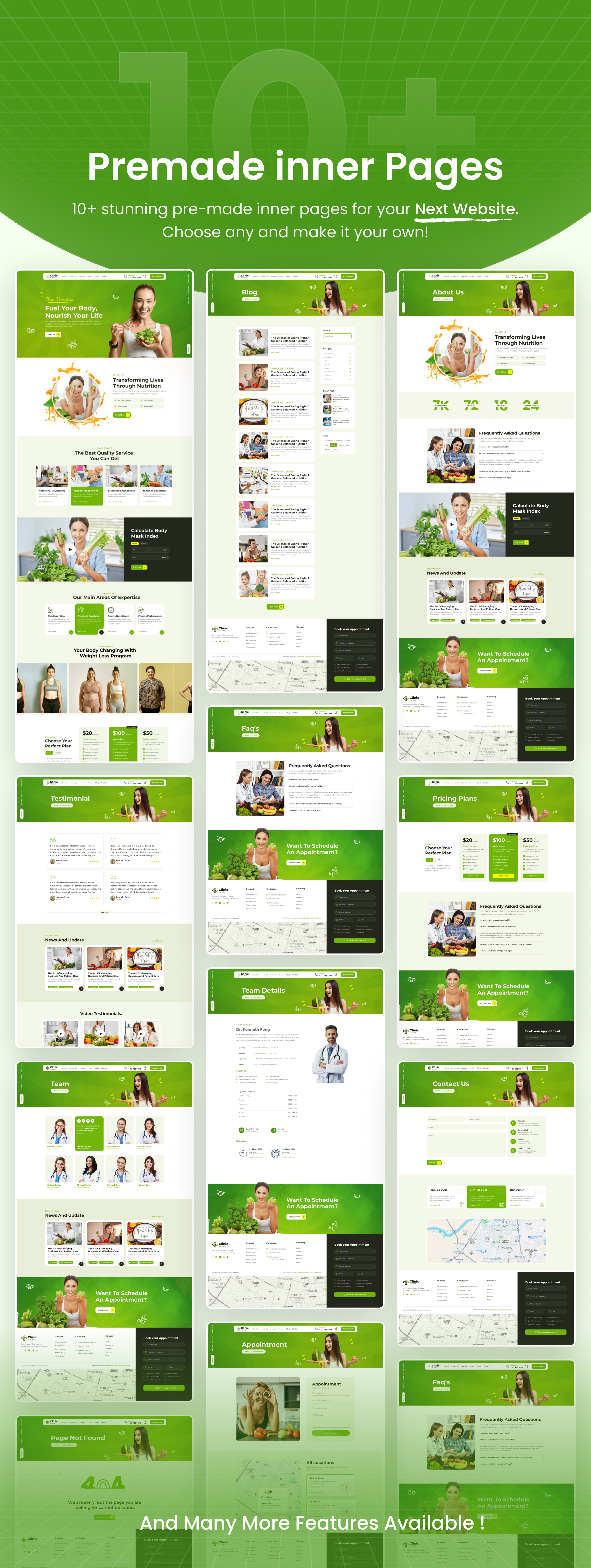ClinicMaster - Diet & Nutrition Tailwind CSS Template - 3