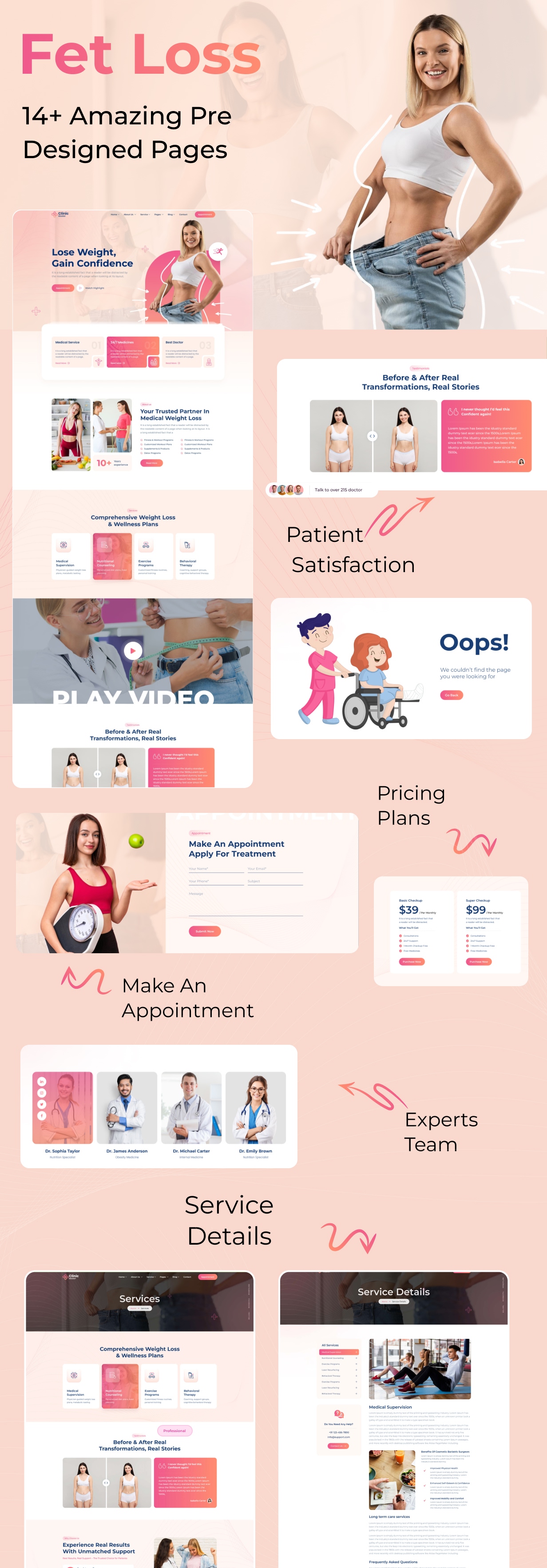 ClinicMaster — Fat Loss & Weight Management Tailwind CSS Template - 3