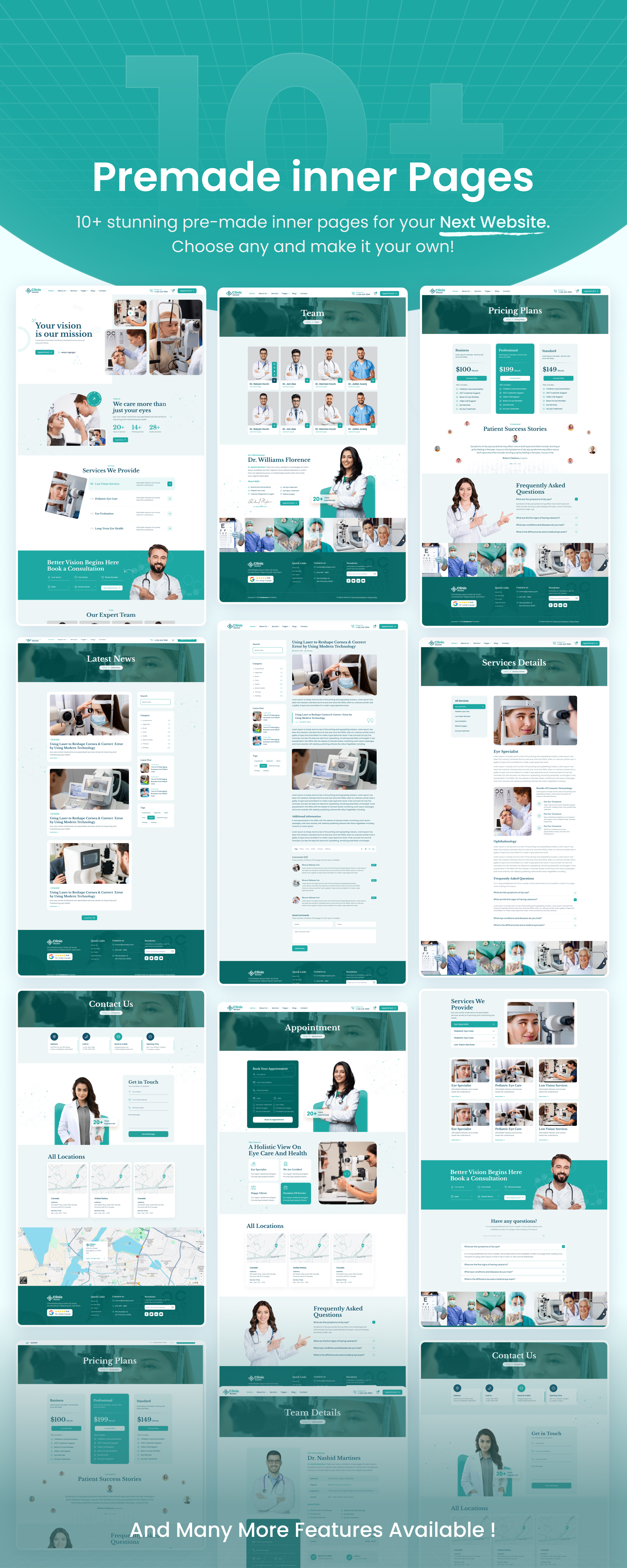 ClinicMaster - Ophthalmology & Eye Care Tailwind CSS Template - 3